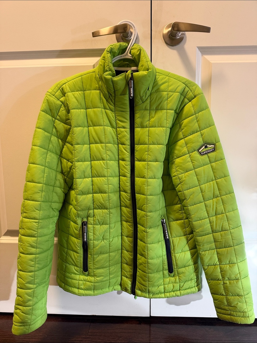 Superdry Lime Green Quilted Men's Puffer Jacket